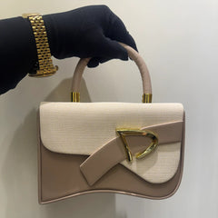 FREE SHIPPING Curved Base Dual-Texture Cross Body Bag